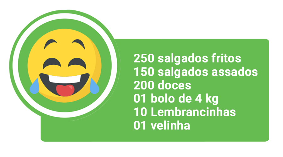 Kit Festa amor 20 pessoas