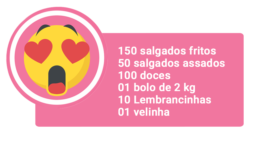 Kit Festa amor 20 pessoas